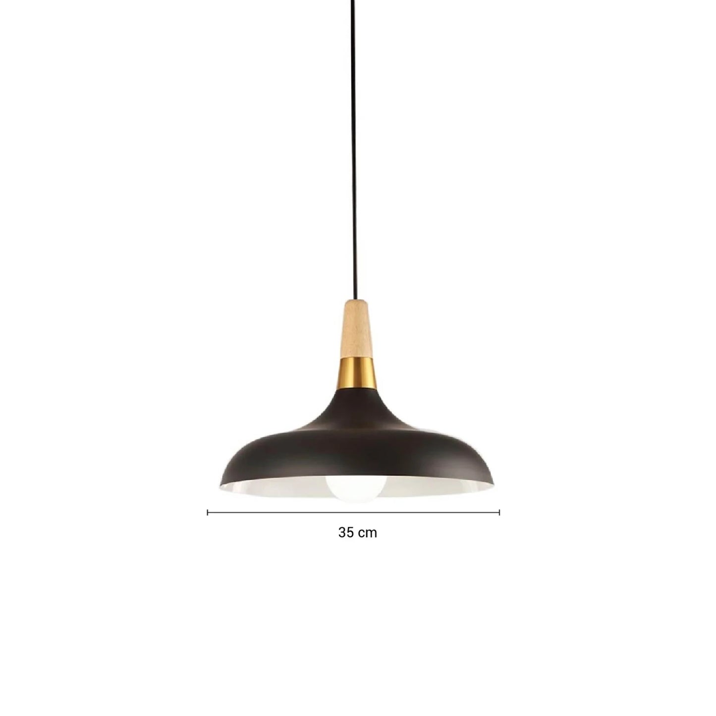 ARTEFACTO COLGANTE DECORATIVO MELBOURNE 35CM - NEGRO