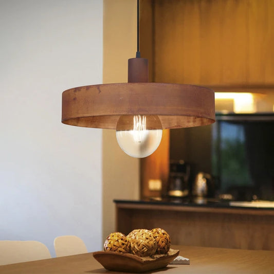 Colgante Pantalla Metal Óxido en Tendencia 1xE27 300mm