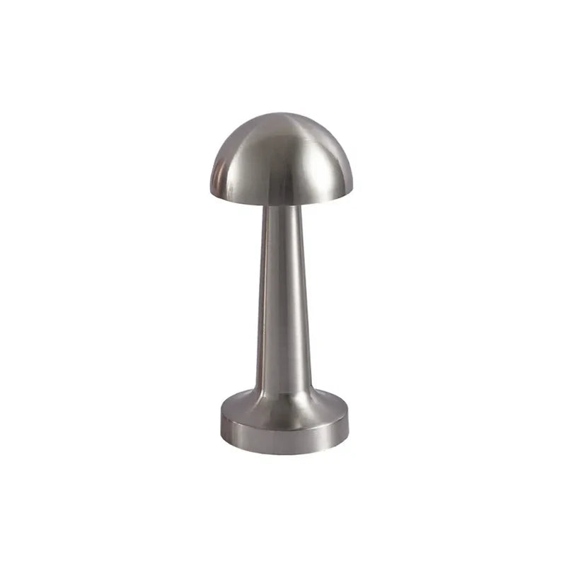 LAMPARA DE MESA SAMOA RECARGABLE - NICKEL