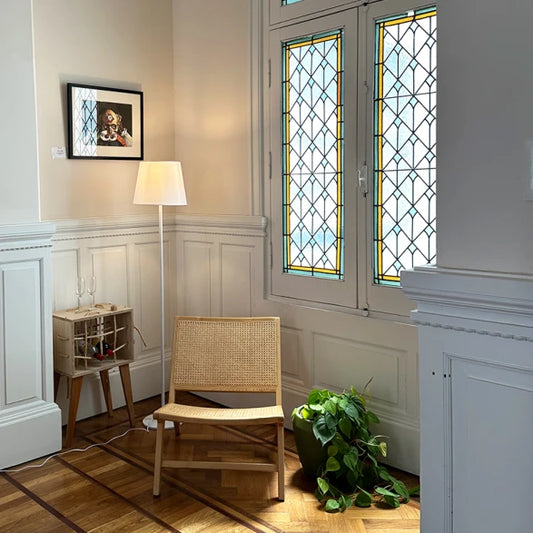 Portátil de Pie Metal Blanco Pantalla Textil