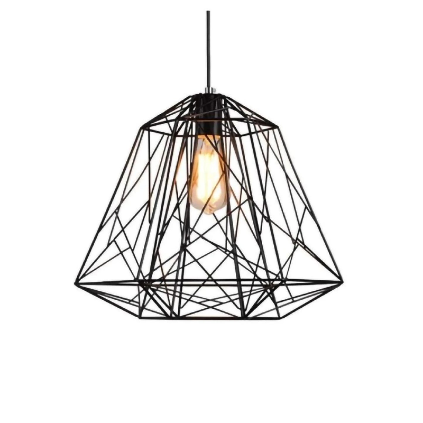 Colgante decorativo Web en negro mate