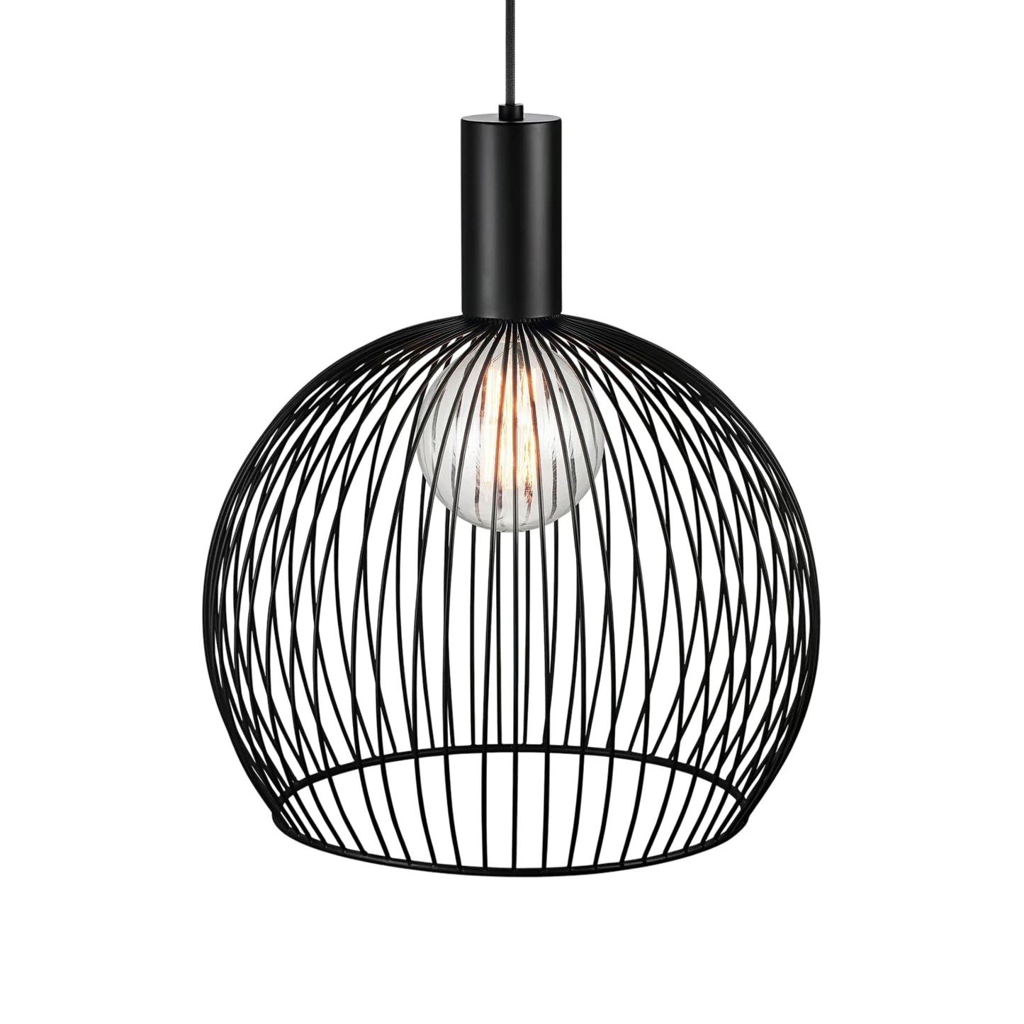 Artefacto colgante decorativo Terni en color negro