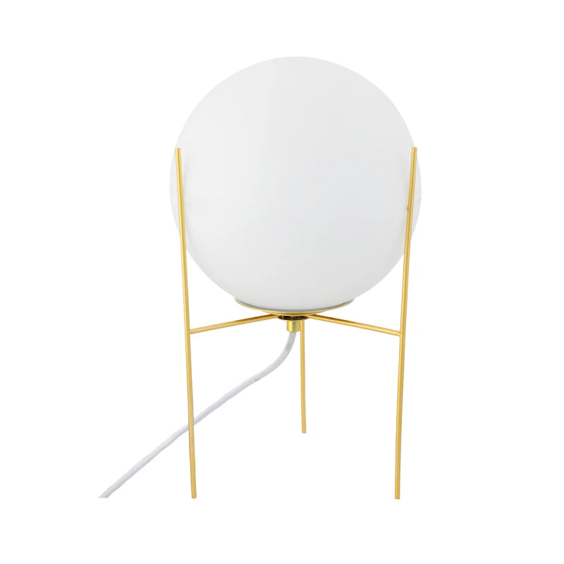 Lámpara de Mesa Pireo – Blanco & Dorado
