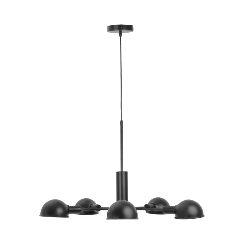 Artefacto decorativo de techo Benson en color negro