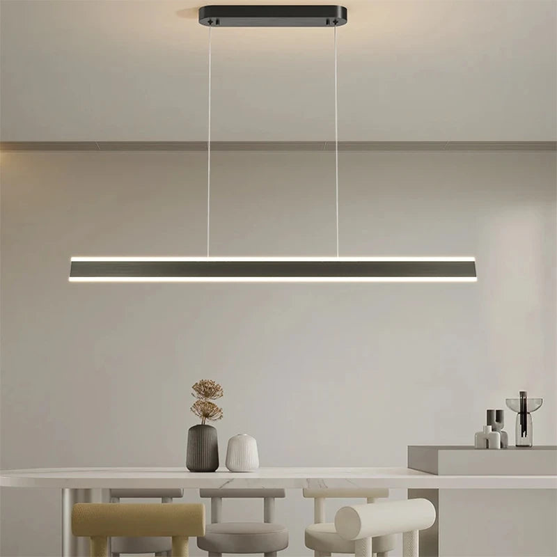 LUMINARIA LINEAL DE SUSPENDER 120CM BAKU - NEGRO