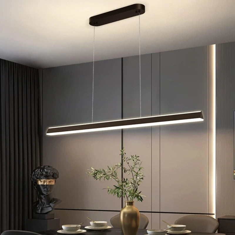 LUMINARIA LINEAL DE SUSPENDER 120CM BAKU - NEGRO