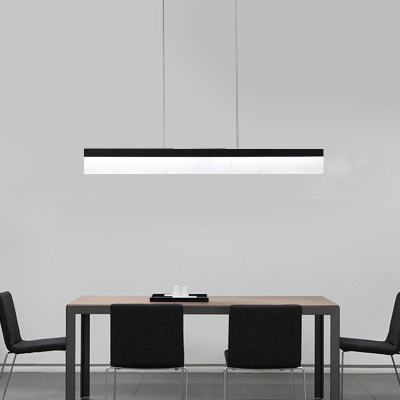 LUMINARIA LINEAL DE SUSPENDER 120CM LOSAIL - NEGRO