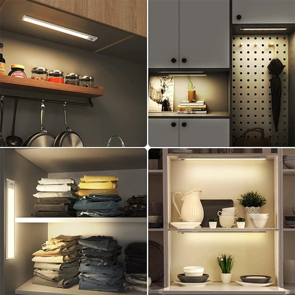 Luminaria Magnética Gris 1W 3000K USB Sensor Proximidad 20cm