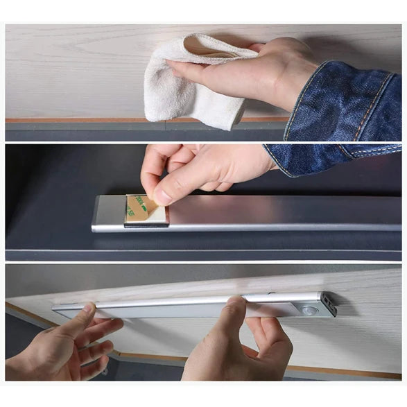 Luminaria Magnética Gris 1W 3000K USB Sensor Proximidad 20cm