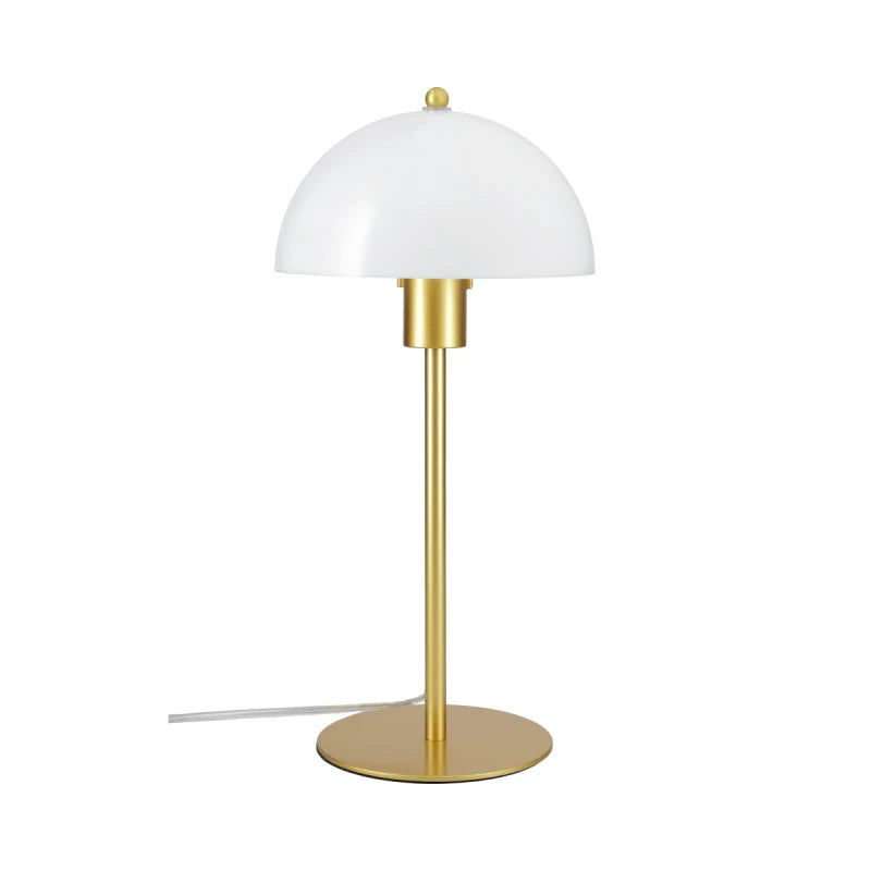 Lámpara de Mesa Seta – Bronce con Pantalla Opal