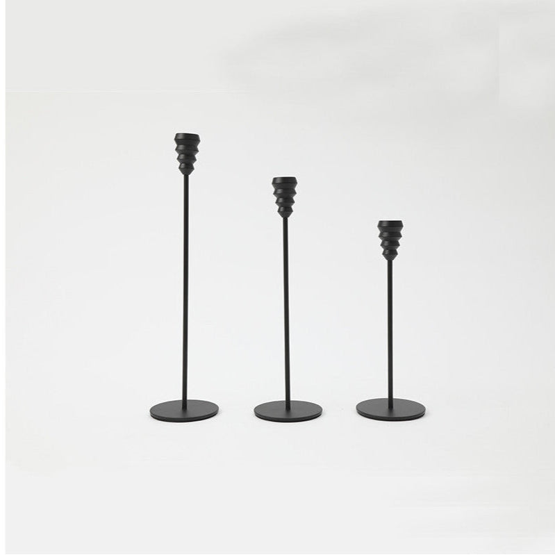 PORTA VELAS HIERRO X 3 22/27/32 CMS