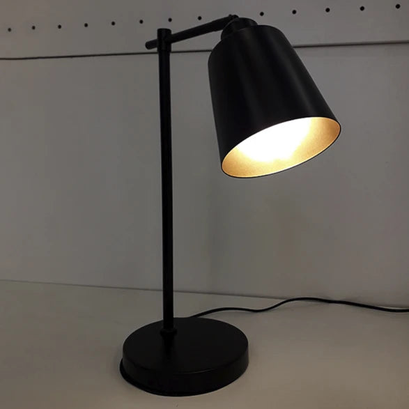 Lámpara de Mesa Negra Mate - Diseño Moderno