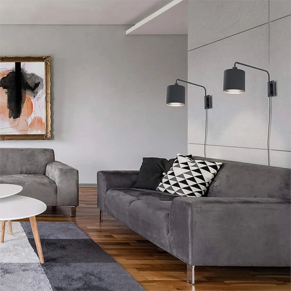 Portátil Pared Acero Negro Pant. Textil