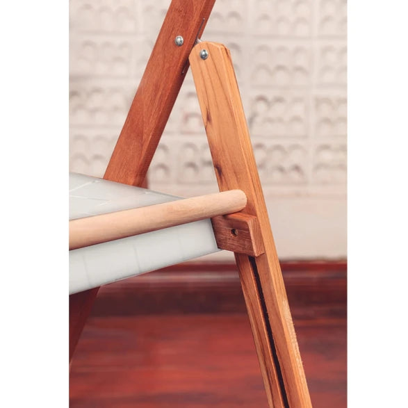 SILLA PLEGABLE "POTENZA" BLANCA MIXTA