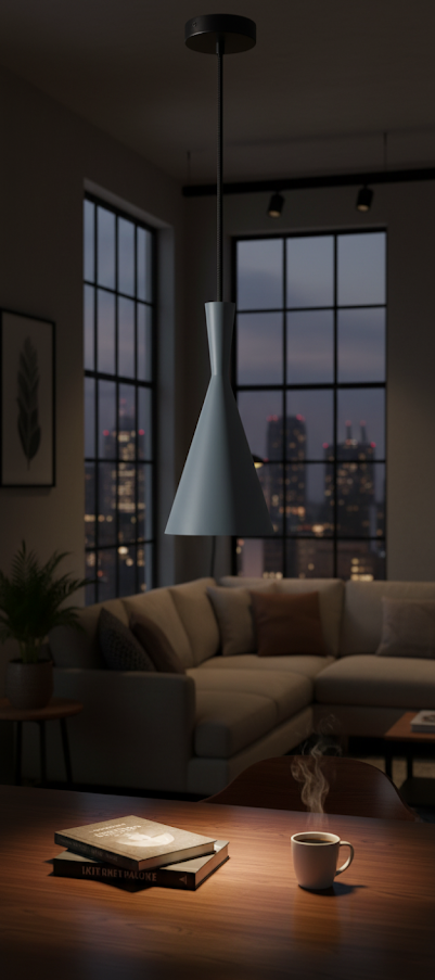 ARTEFACTO CAMPANA DECORATIVA GEISHA 1 GRIS