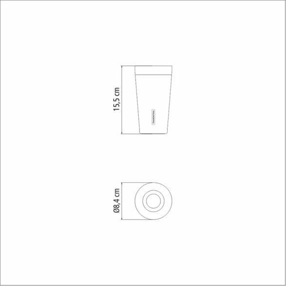 VASO TERMICO AZUL 420ML. "EXATA"