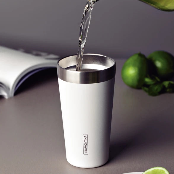 VASO TERMICO BLANCO 420ML. "EXATA"