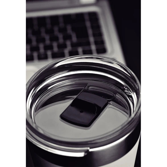 VASO TERMICO BLANCO CON TAPA 550ML. "EXATA"